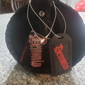 Demonia barrel heavy rubber bag purse